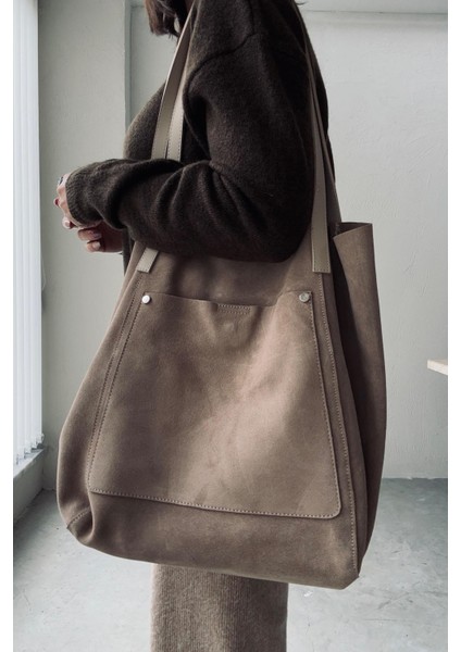 Cep Detaylı Vizon Hakiki Deri Çanta fiyatları