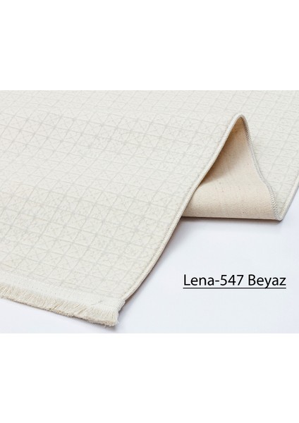 Lena Koleksiyonu Dokuma Halı DH5047 Beyaz