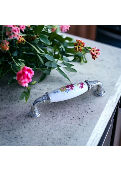 Mobilya Mutfak Çekmece Dolap Kapak Dolabı Kulpları Beyaz (96 Mm-9.6 cm) Gerçek Porselen modelleri