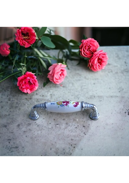 Mobilya Mutfak Çekmece Dolap Kapak Dolabı Kulpları Beyaz (96 Mm-9.6 cm) Gerçek Porselen fırsatları