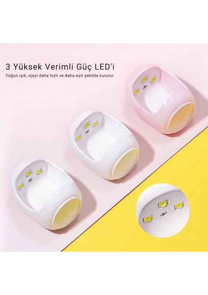 Protez Tırnak - Kalıcı Oje Mini Uv-Led 16 Watt 3 LED Oje Kurutucu fiyatları