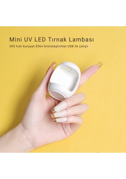 Protez Tırnak - Kalıcı Oje Mini Uv-Led 16 Watt 3 LED Oje Kurutucu modelleri