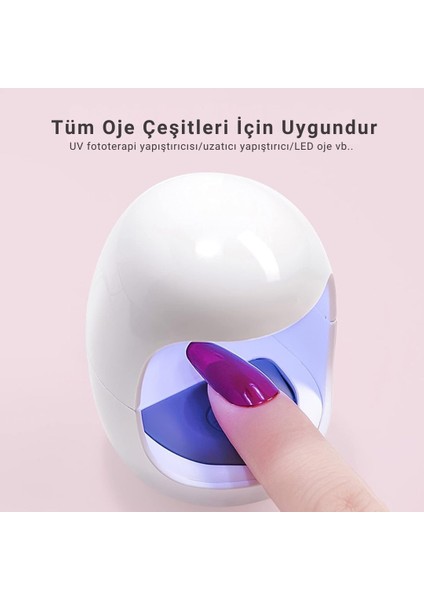 Protez Tırnak - Kalıcı Oje Mini Uv-Led 16 Watt 3 LED Oje Kurutucu fırsatları