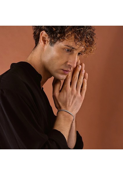 925 Ayar Gümüş Ribera Unisex Kelepçe Bileklik fiyatları