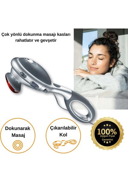 Kızılötesi Yumuşak Doku Masaj Aleti 3 Başlı Kasların Isıtıp Gevşeme, Dolaşımını Hızlandırır Kendinize Gelirsiniz