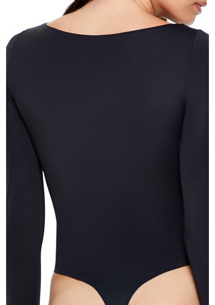 Şekillendirici Uzun Kollu Bodysuit