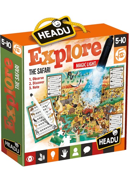 Puzzle Explore The Safari Magic Light (5-10 Yaş) IT-21420