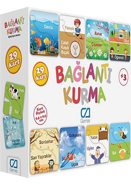 Eğitici Oyun Kartları Bağlantı Kurma 5043