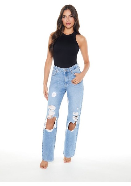 Dikişsiz Yaka Bodysuit