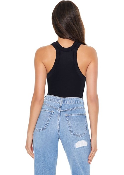 Dikişsiz Yaka Bodysuit
