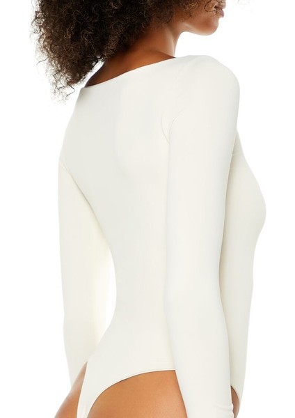 Şekillendirici Uzun Kollu Bodysuit