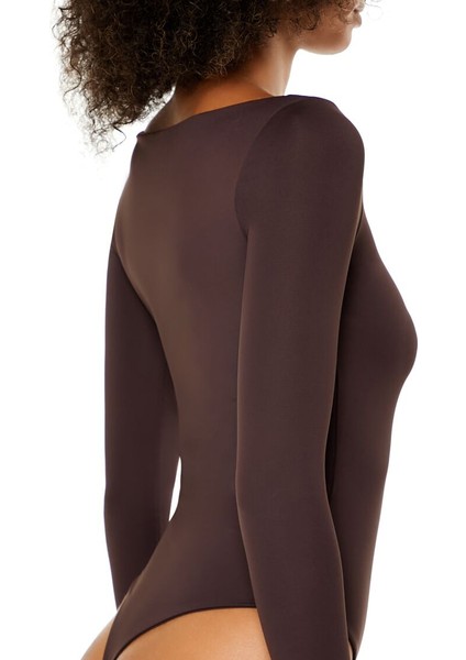 Şekillendirici Uzun Kollu Bodysuit