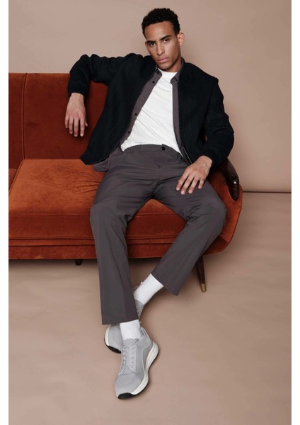 Ds Damat Relaxed Fit Antrasit Armürlü Ince ve Hafif Rpt Jogger Pantolon modelleri