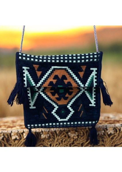 Etnik Kilim Desenli Unisex Heybe Çanta fiyatları
