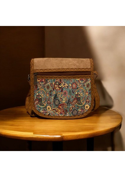 Termo Süet Etnik Desenli Küçük Boy Kadın Omuz Çantası fiyatları
