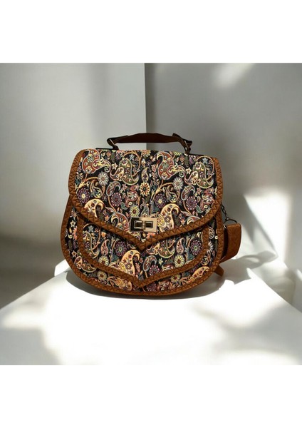 Mozaik Desen Otantik Kadın Omuz Çantası