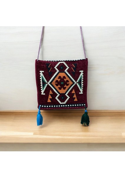Etnik Kilim Desenli Unisex Heybe fiyatları