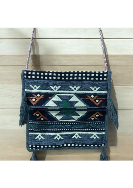 Etnik Kilim Desenli Unisex Heybe