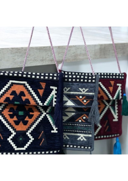 Etnik Kilim Desenli Unisex Heybe indirimleri