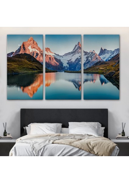 - Bachalpsee Gölü ve Isviçre Alpleri Dekoratif Kanvas Duvar TABLOSU-3624 modelleri