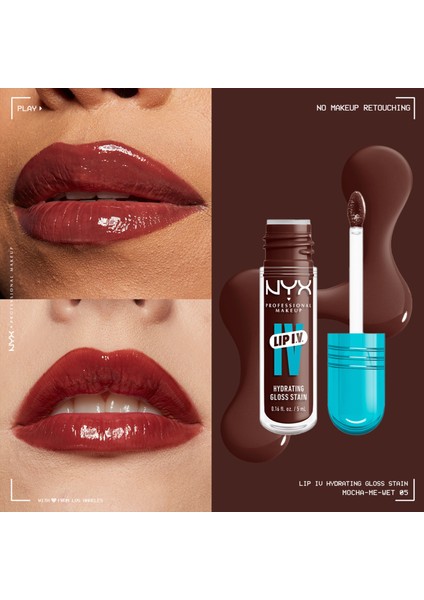Lip I.V. Vitamin İçeren Parlatıcı + Tint - 05 Mocha Me Wet