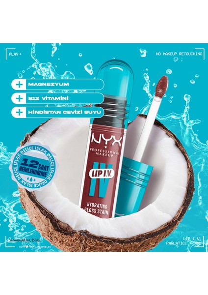 Lip I.V. Vitamin İçeren Parlatıcı + Tint - 05 Mocha Me Wet
