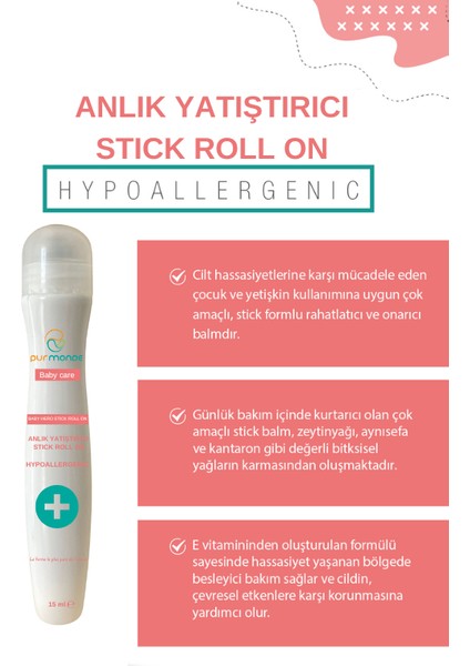 Doğal Anlık Yatıştırıcı Baby Hero Stick Rollon 15ML