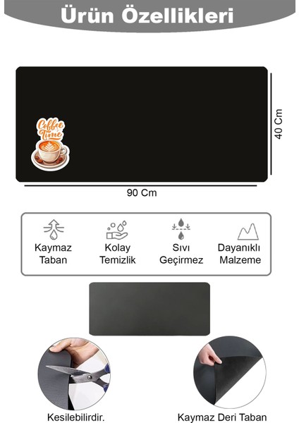 Barista Matı Sıvı Geçirmez Büyük Boy Xxl Kahve Barı Espresso Kahve Makinesi Pad 40X90CM 27241223