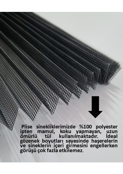 Fındık (Koyu Kahve) Pileli Akordeon Duble Pencere - Kapı Sinekliği