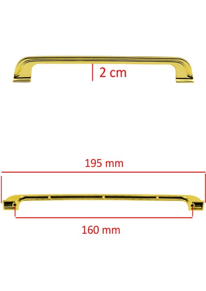 Mobilya Kulp Mutfak Dolabı Çekmece Dolap Kapak Kulpu Düz 160 mm Kulbu Gold Altın Metal Kulpları fiyatları