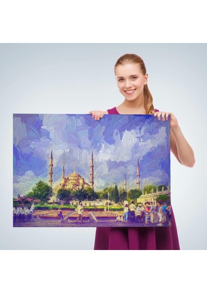 - Sultan Ahmet Camii Yağlıboya Görünüm Dekoratif Kanvas Duvar TABLOSU-3671 fırsatları