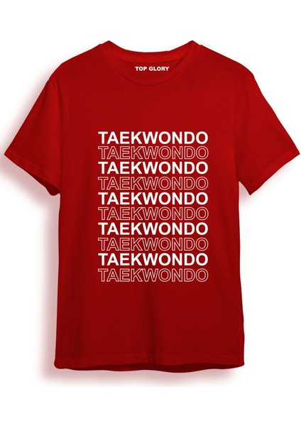 Line Taekwondo Tişörtü Taekwondo T-Shirt TKDO8406