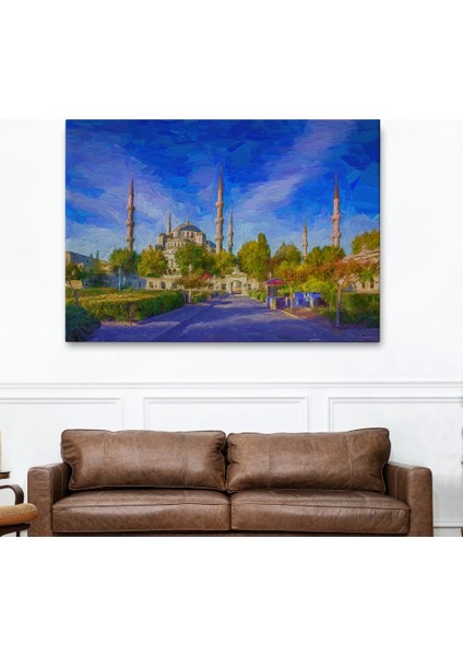 - Sultan Ahmet Camii Yağlıboya Görünüm Kanvas TABLO-3694