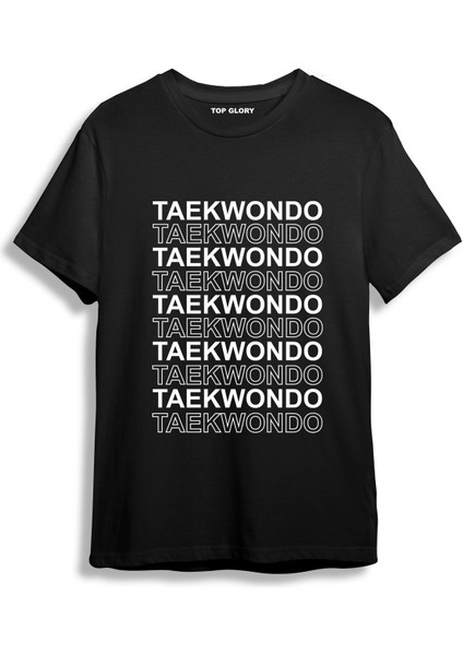 Line Taekwondo Tişörtü Taekwondo T-Shirt TKDO8406