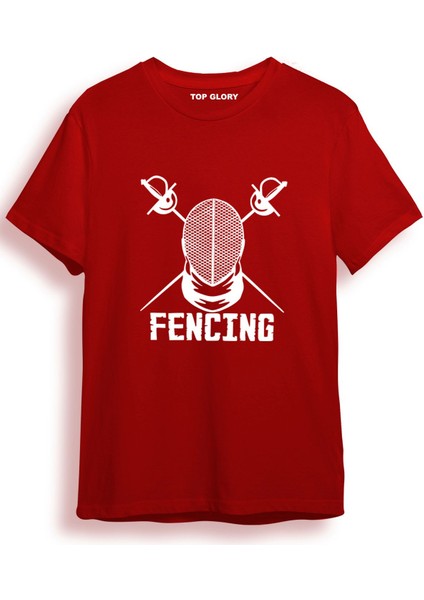 Sword Eskrim Baskılı Özel Tasarım Tişört Fencing T-Shirt FNCG5003
