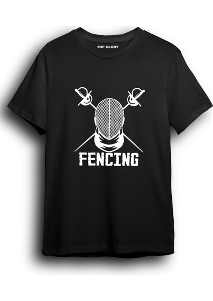 Sword Eskrim Baskılı Özel Tasarım Tişört Fencing T-Shirt FNCG5003