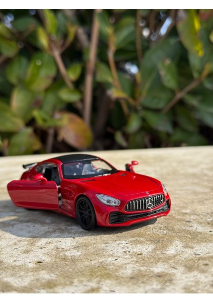 Mercedes Amg Gtr Koleksiyon Metal Araba 12CM Lüks Araba Kırmızı Oyuncak Araba Metal Model Araba Scntoys