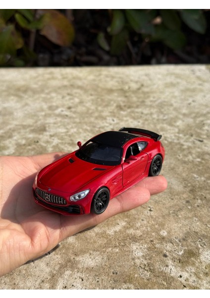 Mercedes Amg Gtr Koleksiyon Metal Araba 12CM Lüks Araba Kırmızı Oyuncak Araba Metal Model Araba Scntoys fırsatları