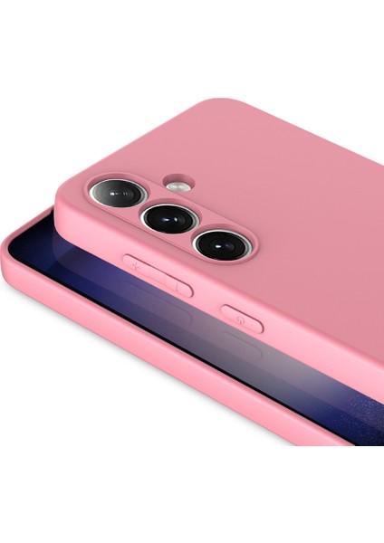 Galaxy S25 Kılıf Kamera Korumalı Içi Kadife Logosuz Mara Lansman Silinebilir Kılıf Pembe