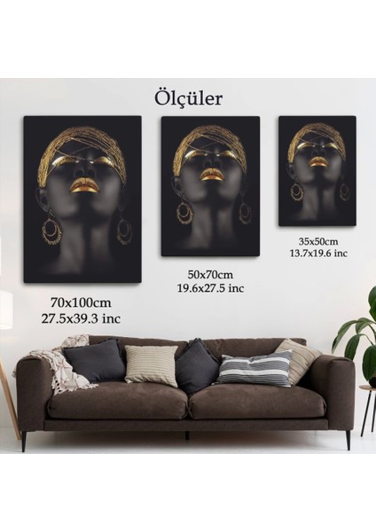 - Afrikalı Zenci Kadın Yaylera Dekoratif Kanvas TABLO-4975 indirimleri