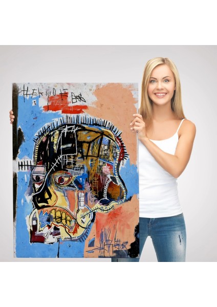 - Jean Michel Basquiat,isimsiz Kafatası 1981 Sergi TABLOSU-4978