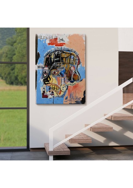 - Jean Michel Basquiat,isimsiz Kafatası 1981 Sergi TABLOSU-4978