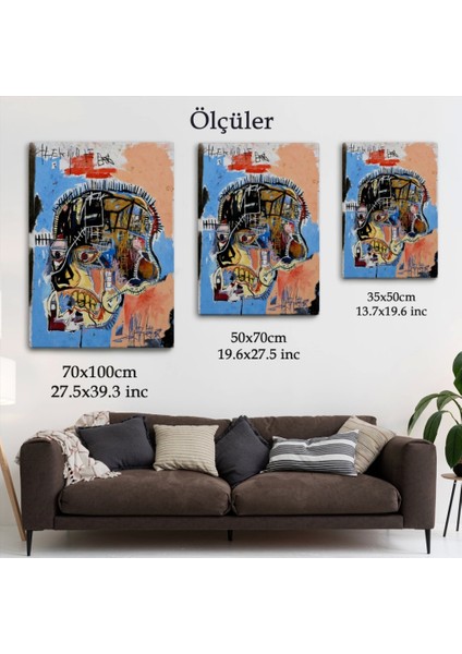 - Jean Michel Basquiat,isimsiz Kafatası 1981 Sergi TABLOSU-4978