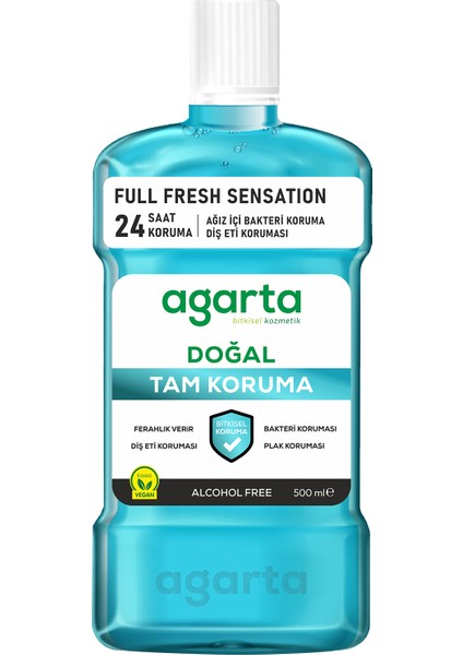 Ağız Bakım Suyu Tam Koruma Alkolsüz 500 ml