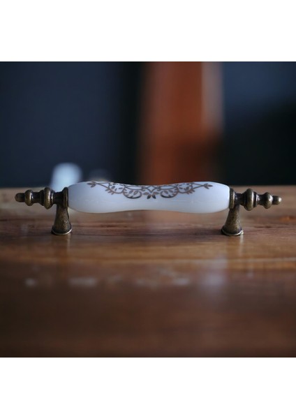 Eskitme Antik Sarı 96 mm Mobilya Mutfak Çekmece Dolap Dolabı Kulpu Kulbu Kulpları Gerçek Porselen modelleri