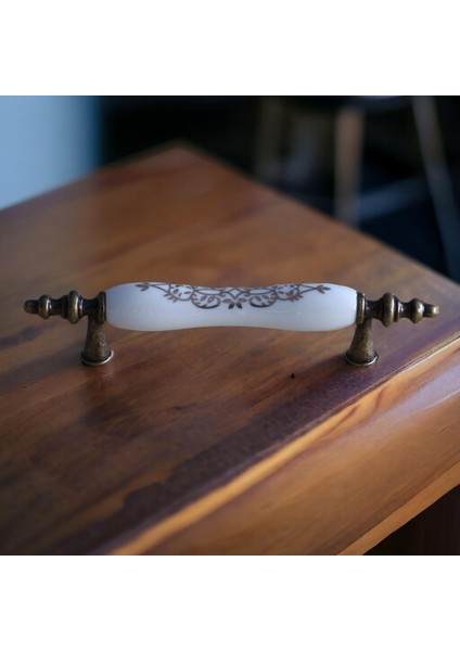 Eskitme Antik Sarı 96 mm Mobilya Mutfak Çekmece Dolap Dolabı Kulpu Kulbu Kulpları Gerçek Porselen fırsatları