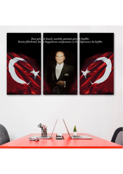 - Beni Görmek Demek, Mutlaka Yüzümü Görmek Demek Değilidir Yazılı Atatürk TABLOSU-5075 modelleri