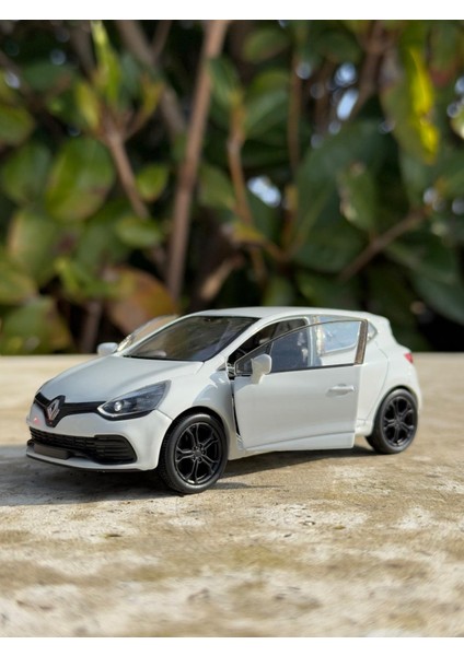 Renault Clio 4 Koleksiyon Metal Araba 12CM Lüks Araba Beyaz Oyuncak Araba Model Araba Scntoys