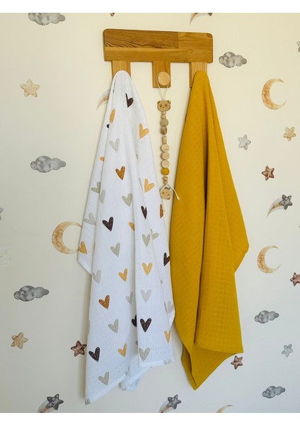 Pamuk 2'li Müslin Bebek Battaniye Seti Müslin Örtü 80 x 90 cm modelleri