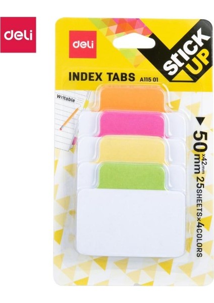 A11501 Indeks Işaret Bandı 50X42 4 Renk